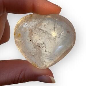 🔴 3 for $15 Clear Quartz Heart #3